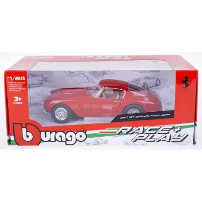 Bburago model ferrari 250gt berlinetta passo corto red 1:24