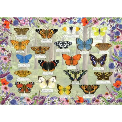 Puzzle 1000 el. Pi�kne motyle Gibsons