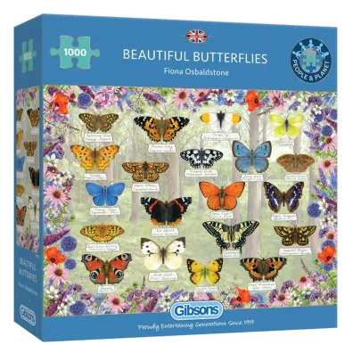 Puzzle 1000 el. Pi�kne motyle Gibsons