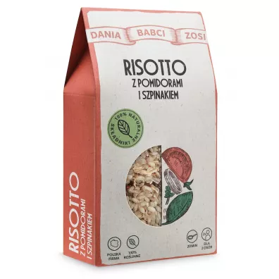 Dania Babci Zosi Risotto z pomidorami i szpinakiem 180 g