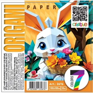 Fresh Papier do origami 100x100 35 arkuszy 80g/m2 Kr�lik