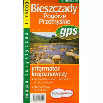 Mapa turystyczna Bieszczady, Pog�rze Przemyskie 1:75 000