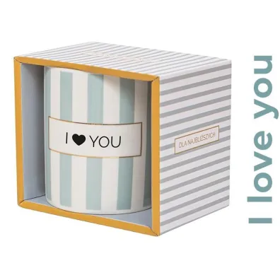 Be-Happy Gifts Kubek prezentowy I Love You