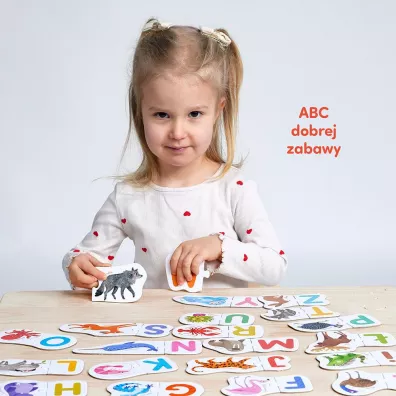 CzuCzu Puzzle do pary Literki 3+ Bright Junior Media
