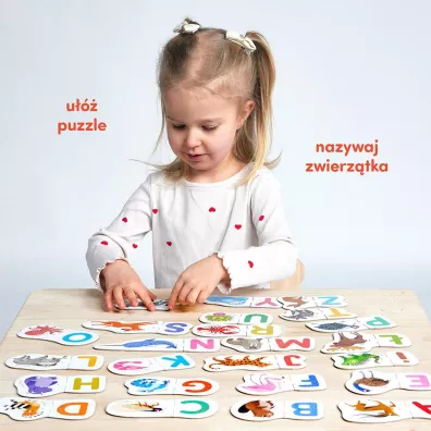 CzuCzu Puzzle do pary Literki 3+ Bright Junior Media