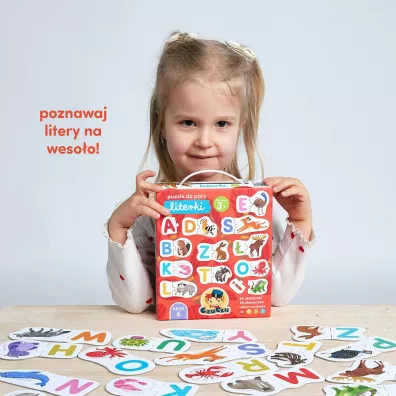 CzuCzu Puzzle do pary Literki 3+ Bright Junior Media