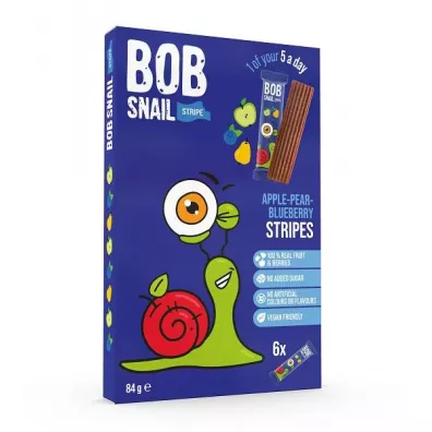 Bob Snail Przekska jabko-gruszka-borwka 84 g