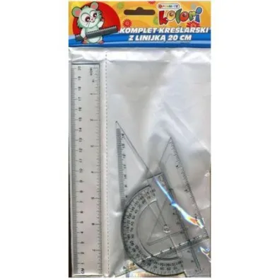 Penmate Komplet kre�larski z linijk� 15cm