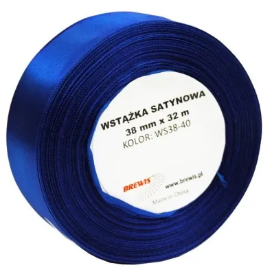 Brewis Wst��ka satynowa granatowa 38mm x 32m