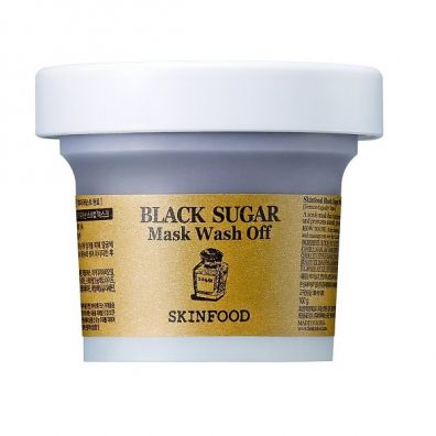 Skinfood Black Sugar Mask Wash Off zmywalna maska do twarzy z nierafinowanym cukrem trzcinowym i miodem 100 g