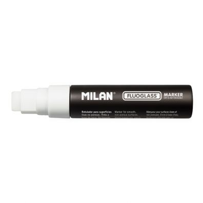 Milan Marker do szyb Fluoglass, szeroki 15 mm biay 6 szt.