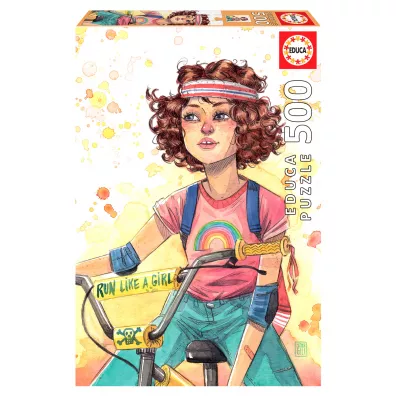 Puzzle 500 el. Run Like A Girl, Esther Gili Educa