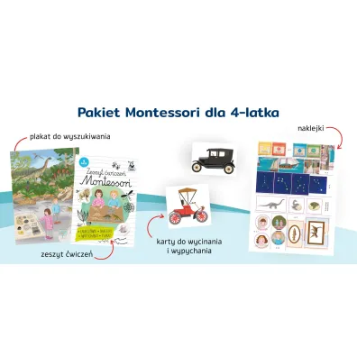 Teczka Montessori. 4 lata. Kapitan Nauka. Montessori