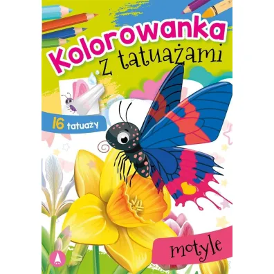 Kolorowanka z tatua�ami. Motyle