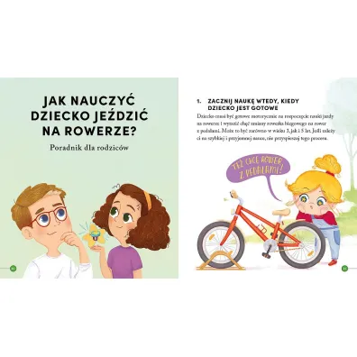 Hela sama jedzi na rowerze