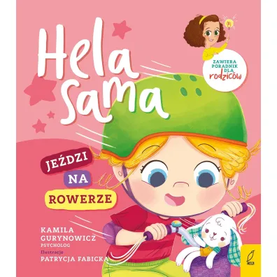 Hela sama jedzi na rowerze