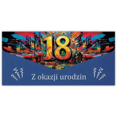 Trend Karnet-koperta Urodziny 18