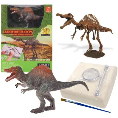 Wykopaliska paleontolog szkielet dinozaura Trifox