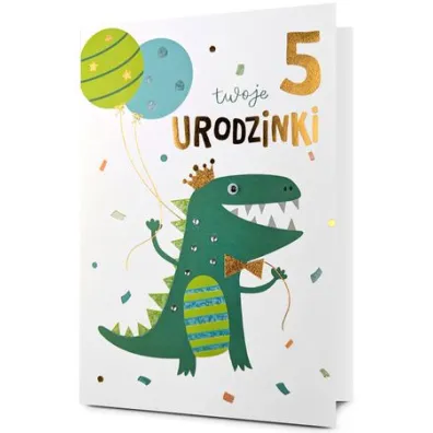 Pan Dragon Karnet B6 Urodziny 5