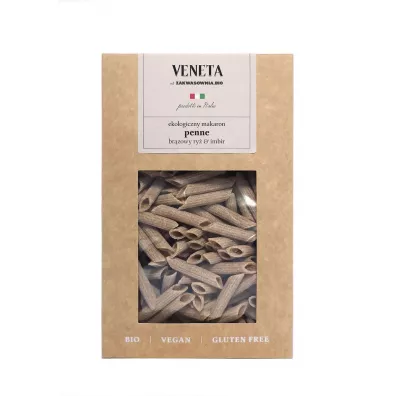 Zakwasownia Makaron (ryowy razowy z imbirem) penne bezglutenowy 250 g Bio