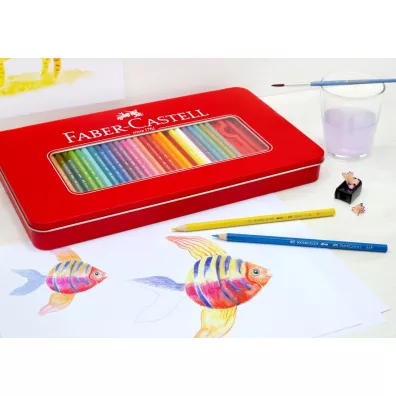 Faber-Castell Kredki zamek opakowanie metalowe 60 szt.