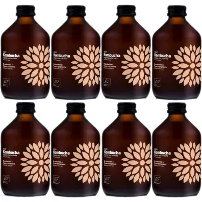 Vigo Yoko Kombucha z brzoskwini� i traw� cytrynow� Zestaw 8 x 330 ml Bio
