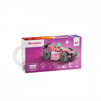 Mini Waffle 50el Cars: Pink Race Car