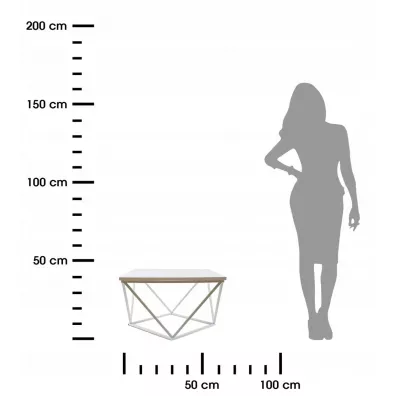 HowHomely Stolik kawowy Curved 60 cm