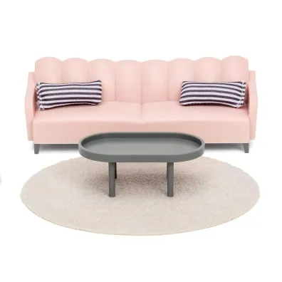 Meble do salonu do domku dla lalek basic Lundby
