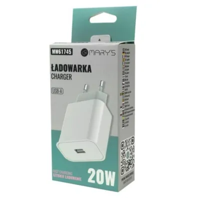 �adowarka sieciowa 20W USB-A bia�a