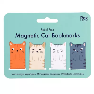 Rex London Magnetyczne zakadki do ksiki, Koty 4 szt.