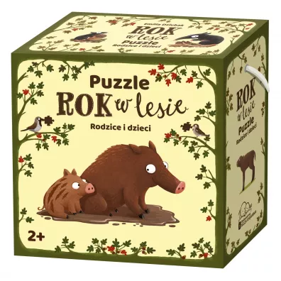 Puzzle 20 el. Rok w lesie. Rodzice i dzieci Nasza Ksi�garnia