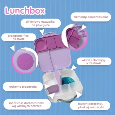 b.box Lunchbox, Sugar Plum 2 l