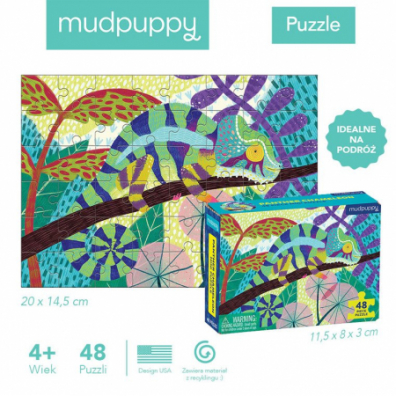 Puzzle mini Kameleon lamparci 4+ Mudpuppy