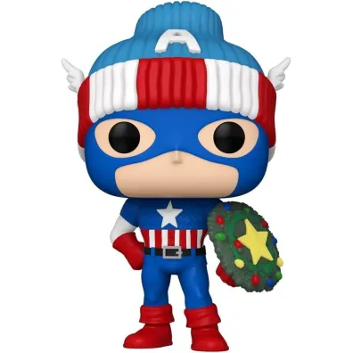 Figurka Marvel Holiday Captain America Funko Pop