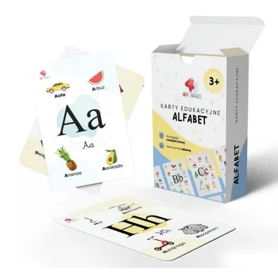 Karty edukacyjne Alfabet 35 szt All4Kids
