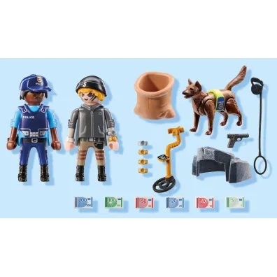 Playmobil Action Heroes Poszukiwania �lad�w z psem tropi�cym 71731