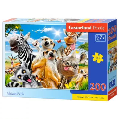 Puzzle 200 el. African Selfie Castorland