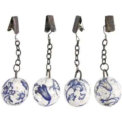 Esschert Design Obciniki do obrusu ceramiczne 4 szt.