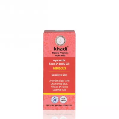 Khadi Ajurwedyjski olejek do twarzy i cia�a z hibiskusem 10 ml