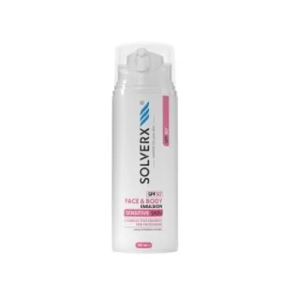 Solverx Emulsja ochronna do opalania do twarzy i cia�a Sensitive Skin SPF50+ 150 ml