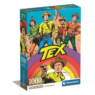 Puzzle 1000 el. Compact Tex Clementoni