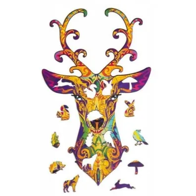 Puzzle drewniane eko 95 el. Szlachetny jele� A3 Maksik