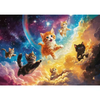 Puzzle 500 Kosmiczne kotki Trefl