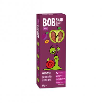 Bob Snail Przekąska jabłkowo-śliwkowa bez dodatku cukru 30 g