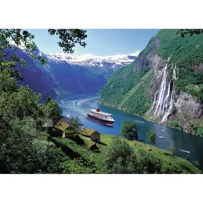 Puzzle 1000 el. Fiord w Norwegii Ravensburger