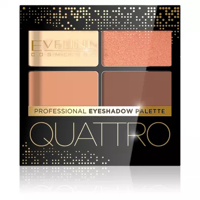 Eveline Cosmetics Quattro Professional Eyeshadow Palette paletka cieni do powiek 01 3.2 g