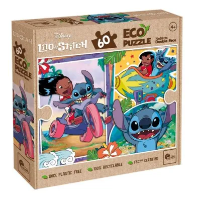 Puzzle dwustronne eko 60 el. Stitch Lisciani