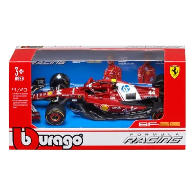 Ferrari Formula Without Helmet & Plastic Stand Bburago