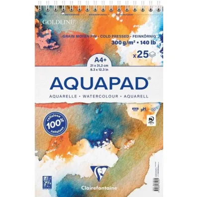 Clairefontaine Blok A4+ akwarelowy aquapad 300g 25ark
